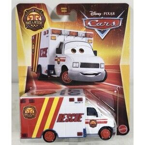 Disney Cars Radiator Springs Race & Rescue Morgan Martins Ambulance Toy NEW